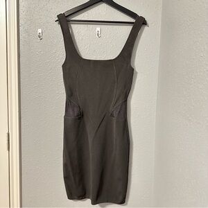 Charcoal Grey/Gray Bandage-Style Bodycon Dress by Zara
